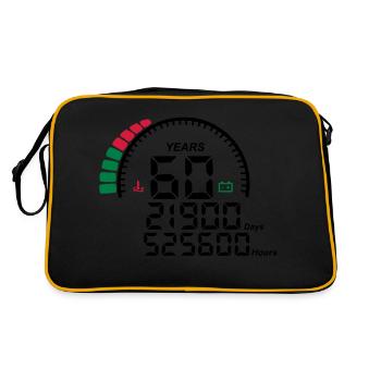 counter anniversary years 60 years - Retro Bag - black/gold - Back
