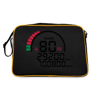 counter anniversary years 80 years - Retro Bag - black/gold - Back