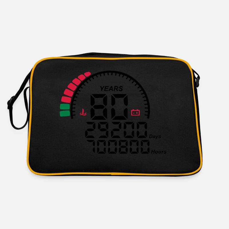 compteur anniversaire years ans 80 Sac Retro