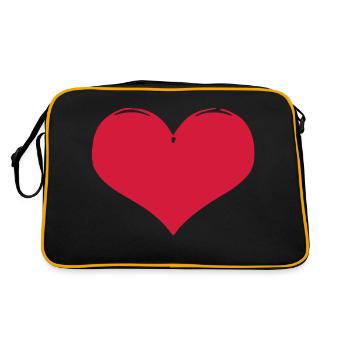 Red Heart - Retro Bag - black/gold - Back