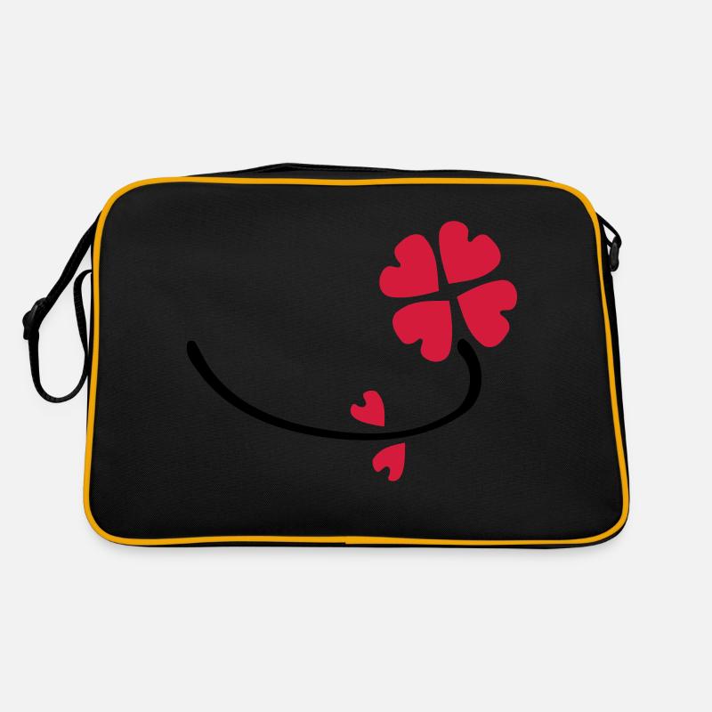 Herzblume Retro Tasche