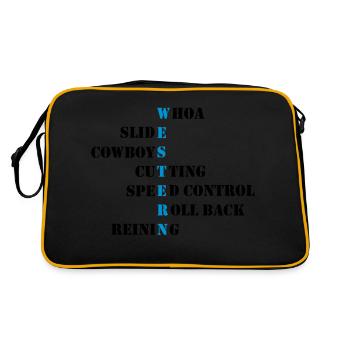Cowboys de lettrage occidentaux - Sac Retro - noir/or - Dos