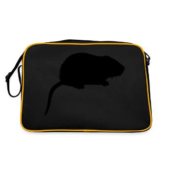 nutria_n1 - Sac Retro - noir/or - Dos