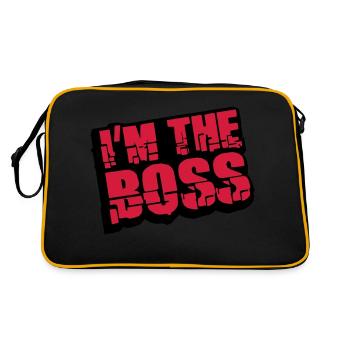 Cool I´m la conception de Logo Boss - Sac Retro - noir/or - Dos