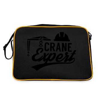 Crane Expert Crane Operator Crane Operator Cranes - Retro Bag - black/gold - Back