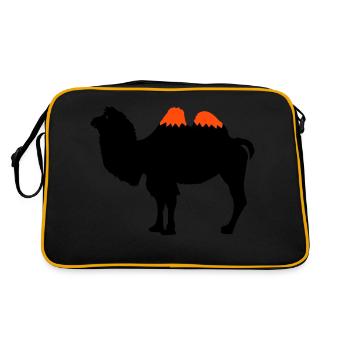 Camel Silhouette - Retro Bag - black/gold - Back
