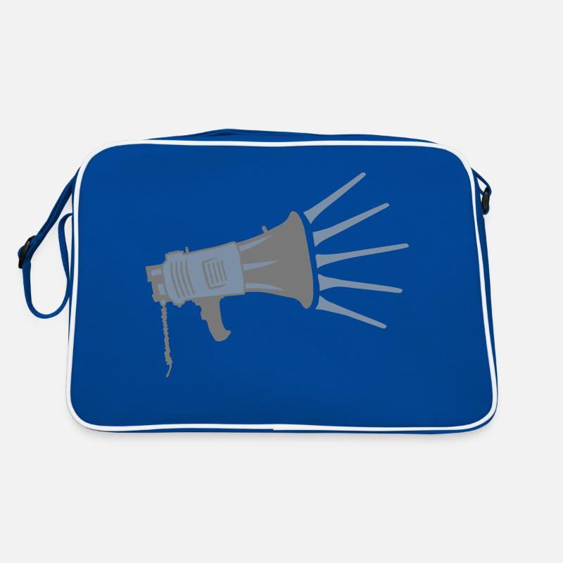 Propaganda Megafon laute Rede Retro Tasche