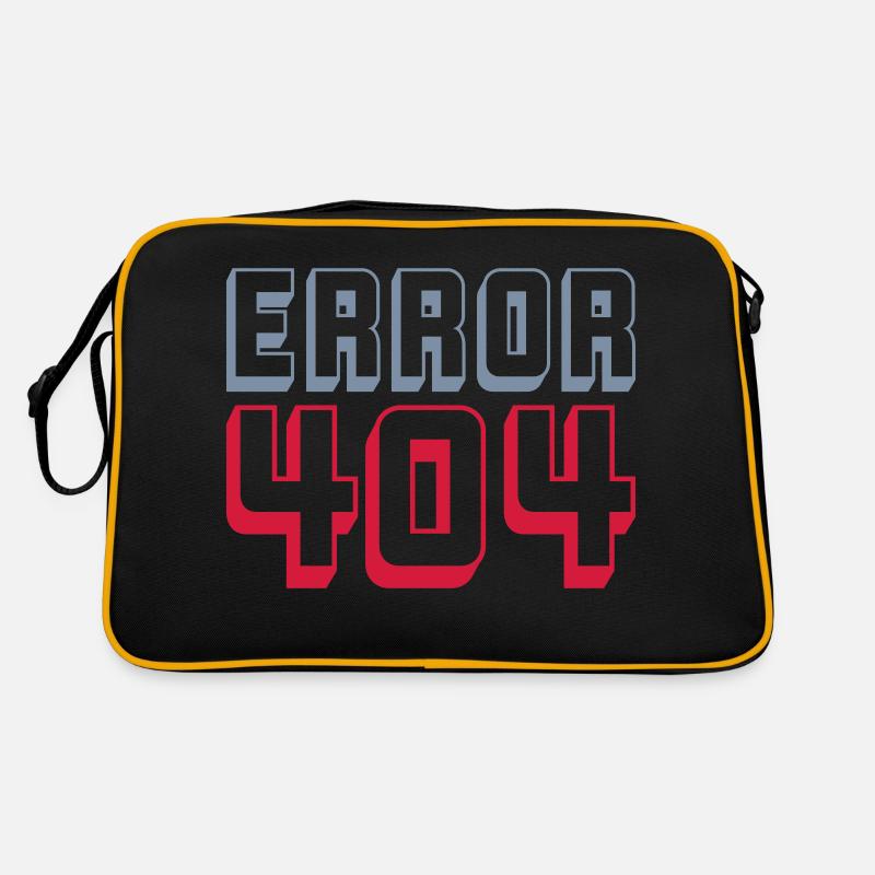 Error 404 Computer Connection Retro Bag