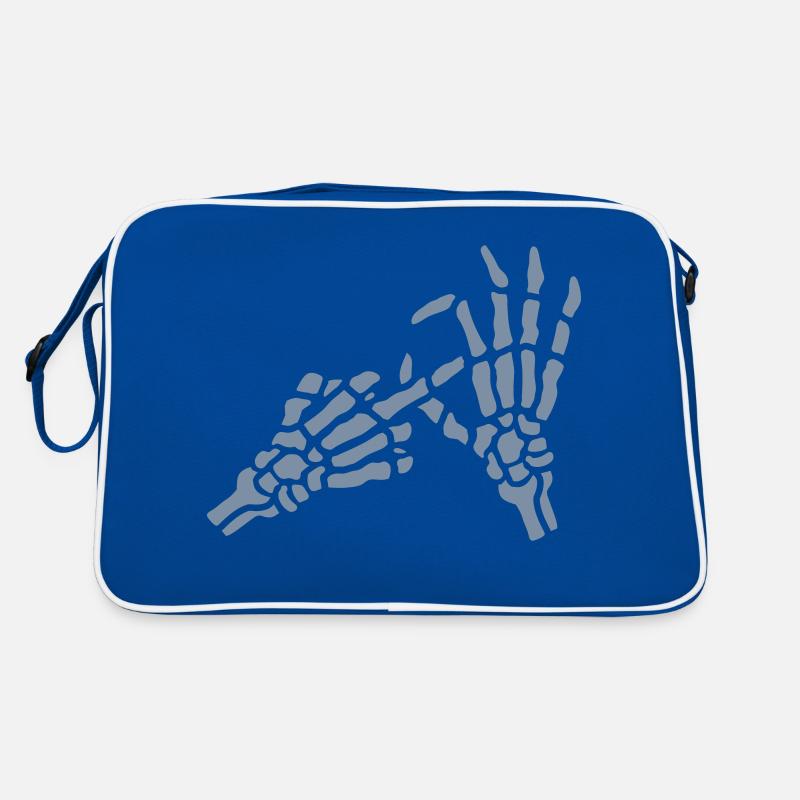 Skeleton Middle Finger Hole Gesture Retro Bag