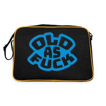 ancien logo de texte AF - Sac Retro - noir/or - Dos