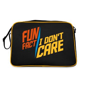 Je me fiche des faits - Sac Retro - noir/or - Dos