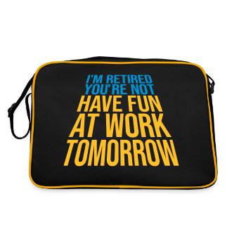 have fun at work - Retro Bag - black/gold - Back