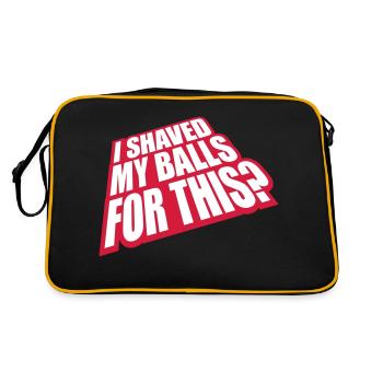 Je me suis rasé les couilles - Sac Retro - noir/or - Dos