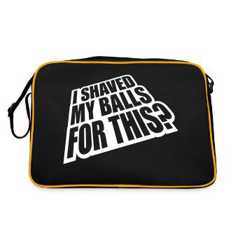 Je me suis rasé les couilles - Sac Retro - noir/or - Dos
