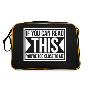 trop près de moi - Sac Retro - noir/or - Dos