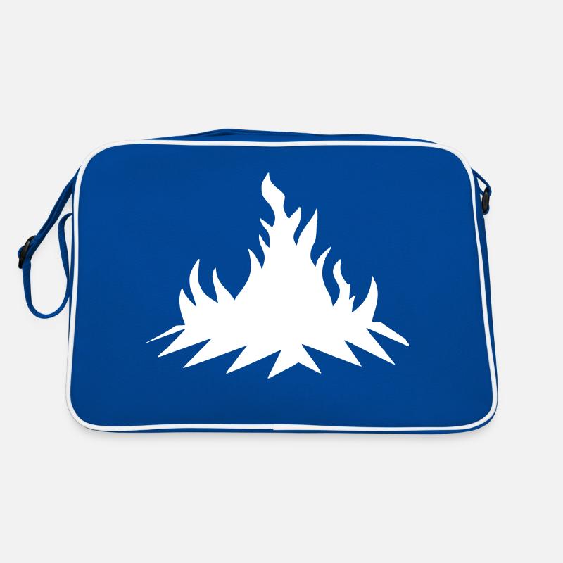 Campfire Camping Nature Forest Fire Vector 1 Retro Bag