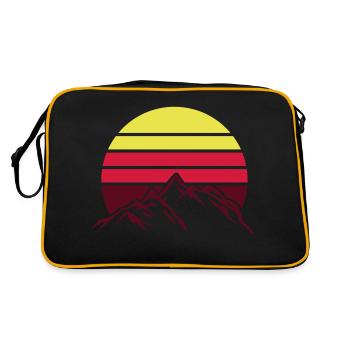 Montagnes Montagnes - Sac Retro - noir/or - Dos