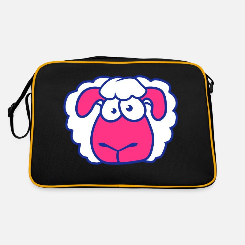 Silly Sheep Face Head Funny Scary Cool Retro Bag