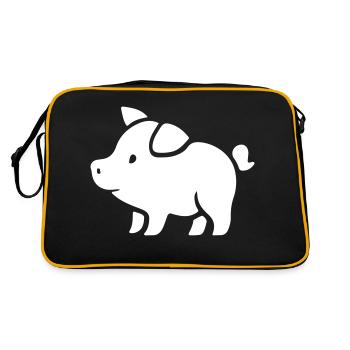 Piggy Sow Boar - Retro Bag - black/gold - Back