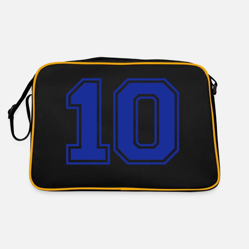 10 - Retro Tasche - Schwarz/Gold