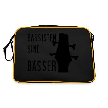 Bassisten sind bässer! - Ibanez E-Bass - Retro Tasche - Schwarz/Gold - Hinten