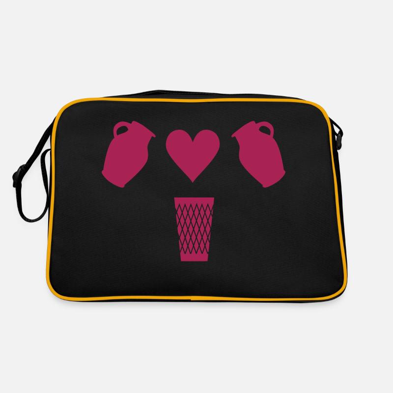 Bembel Love - Apfelwein und Geripptes Retro Tasche