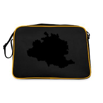 Ariège carte Ariégeoise - Sac Retro - noir/or - Dos