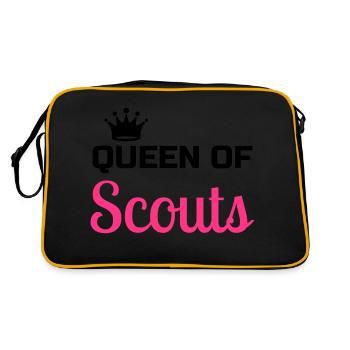scout / scouting / scoutisme / guide - Sac Retro - noir/or - Dos