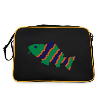 fisch - Sac Retro - noir/or - Dos