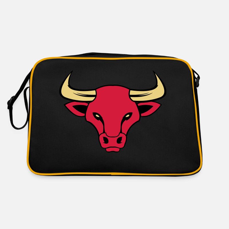 stier 02 - Retro Tasche - Schwarz/Gold