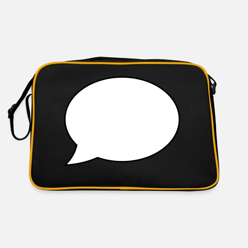 Speech bubble empty Retro Bag