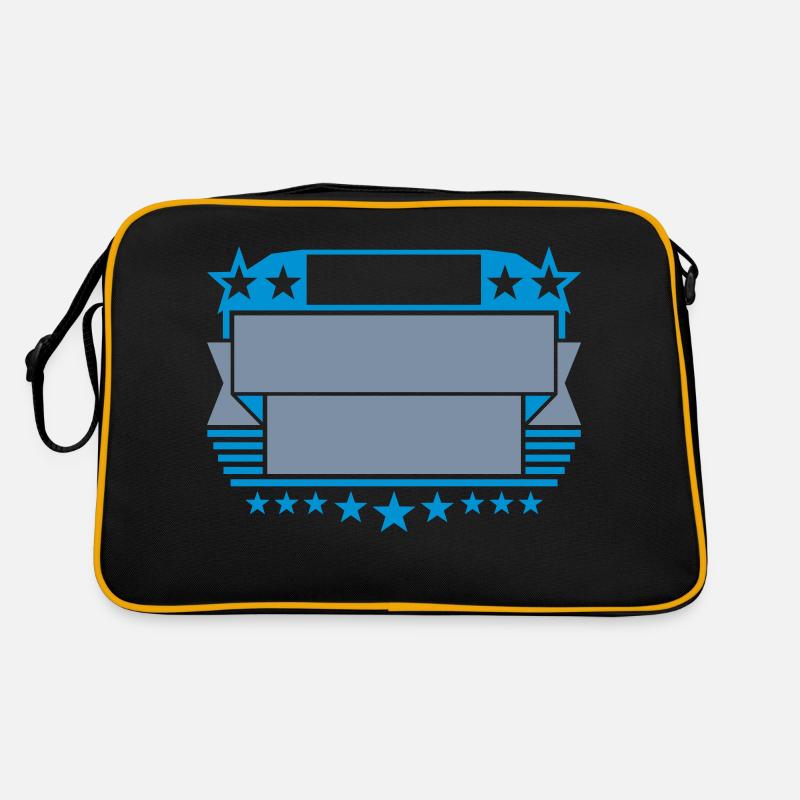 Insert Text Frame Shield Retro Bag