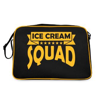 Freunde Ice Cream Squad - Retro Tasche - Schwarz/Gold - Hinten