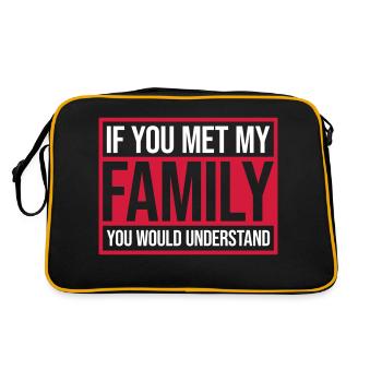 you would understand quote - Retro Bag - black/gold - Back
