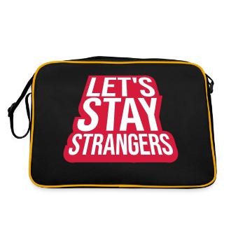 Citation Restons Strangers - Sac Retro - noir/or - Dos