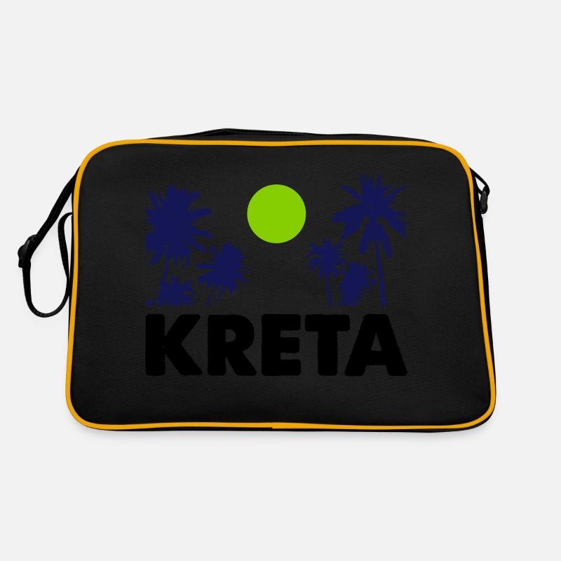kreta - Retro Tasche - Schwarz/Gold
