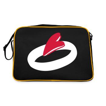 Trauringe zur Verlobung 3 - Retro Tasche - Schwarz/Gold - Hinten
