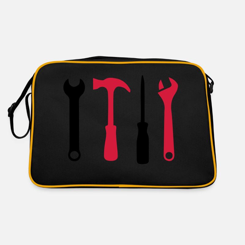 werkzeug symbole Retro Tasche
