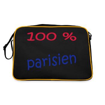 Parisien - Sac Retro - noir/or - Dos