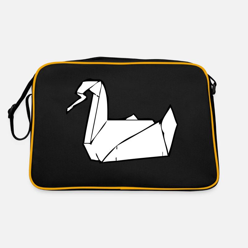 PRISON BREAK Kranich - Retro Tasche - Schwarz/Gold