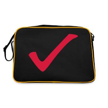 Check - hook - Retro Bag - black/gold - Back