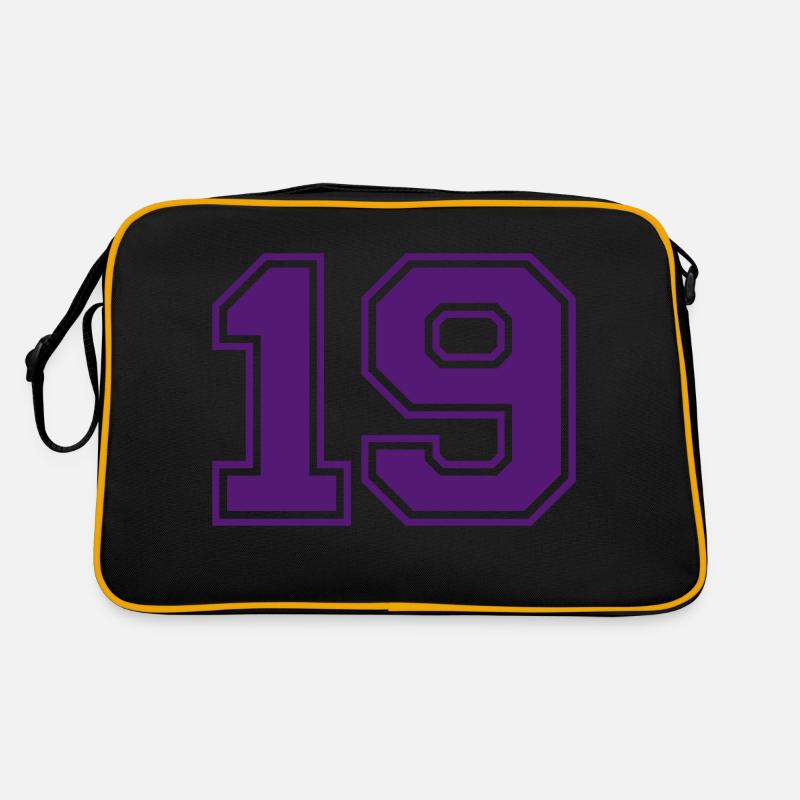 19 - Retro Tasche - Schwarz/Gold