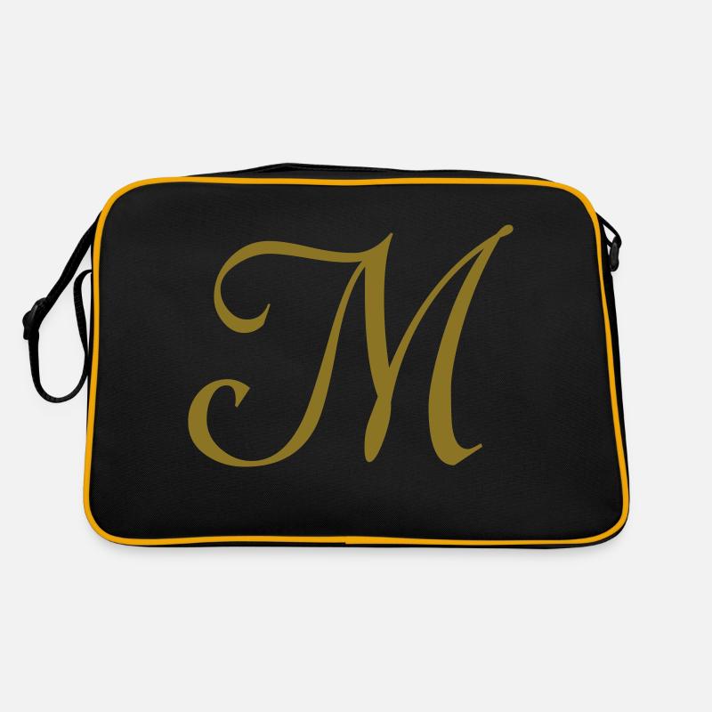 Buchstabe M Retro Tasche