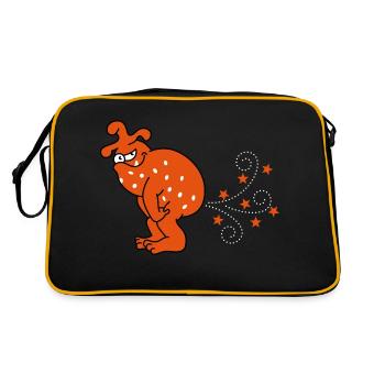 Sternpupsmonster - Retro Bag - black/gold - Back