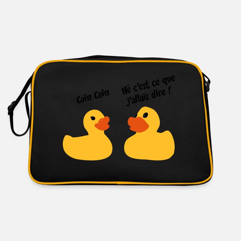 Canard - Retro Tasche - Schwarz/Gold