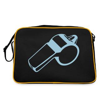 sifflet arbitre whistle 1 - Sac Retro - noir/or - Dos