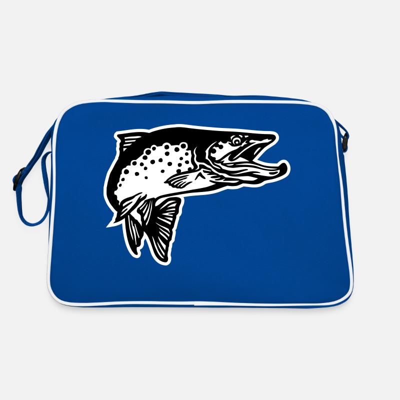 forelle2_2c_mit_kontur_2 Retro Tasche