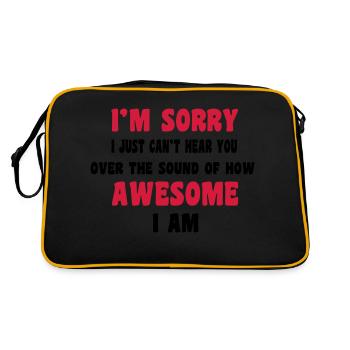 Awesome - Sac Retro - noir/or - Dos