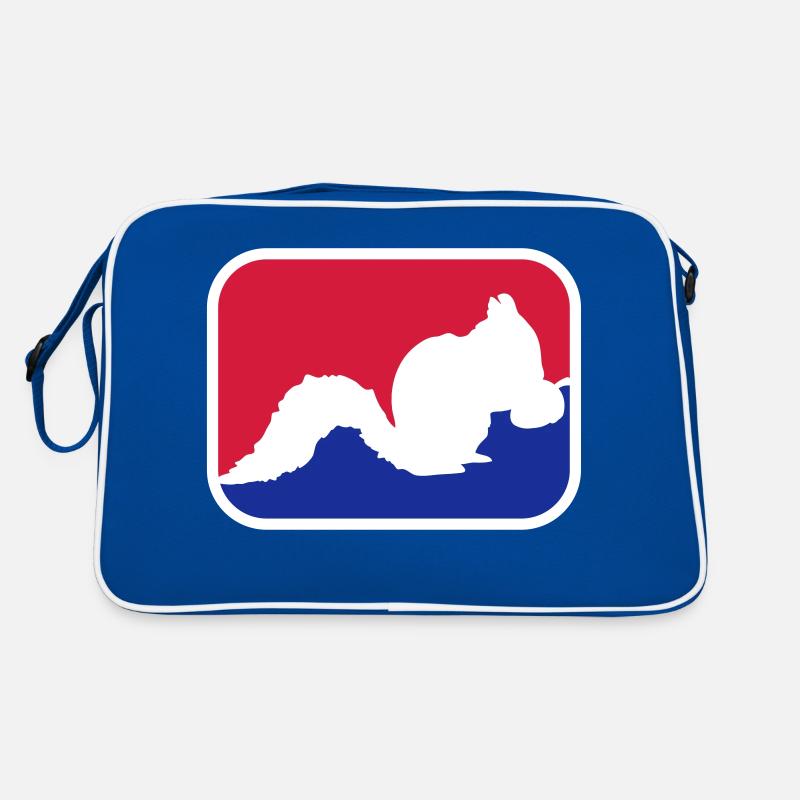 Squirrel sport symbol Retro Bag