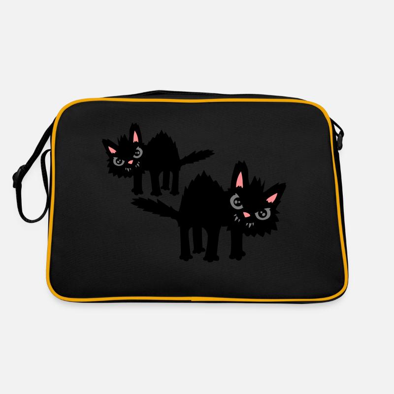 Team lustige Katzen Retro Tasche